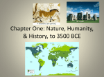 Chapter One: Nature, Humanity, & History, to 3500 BCE