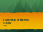 Beginning of Human Society_6th