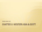 Chapter 2: Western Asia & Egypt