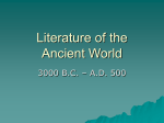 Literature of the Ancient World