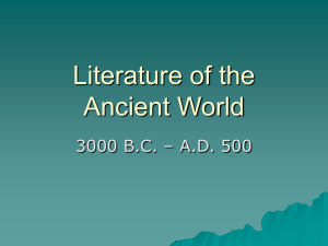 Literature of the Ancient World