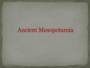 Ancient Mesopotamia - Johnston County Schools