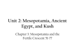 Chapter 3: Mesopotamia and the Fertile Crescent