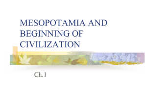 mesopotamia and beginning of civilization