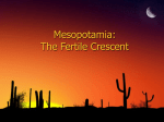 Mesopotamia: The Fertile Crescent