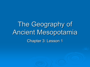 The Geography of Ancient Mesopotamia