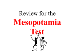 Mesopotamia Test Review Power Point