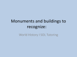Monuments and buildings to recognize: