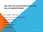 Why did civilizations rise and fall in Mesopotamia? PPT