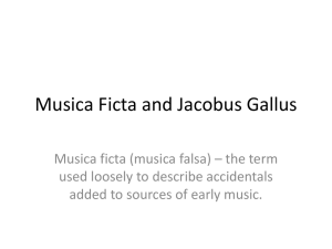 Musica Ficta and