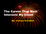 The Career That Most Interests My Client