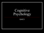 Cognitive Psychology - West Point Public Schools