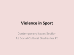 Violence in Sport - The National CofE Academy | Believing