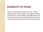 elements of music