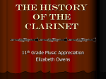 a history of the clarinet