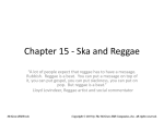 Ska and Reggae - McGraw Hill Higher Education