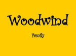 Woodwind Family Characteristics