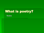 What is poetry?