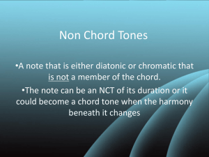 Non-Chord Tones