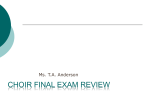 Semester Exam Review