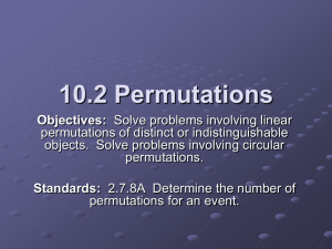 10.2 Permutations