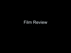 Notes on Film Reviews