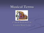 Musical Terms - Mrs. Serres Music Room