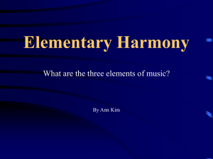 Elementary Harmony