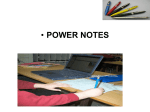 POWER NOTES