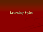 Learning Styles