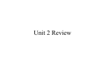 Unit 2 Review - Effingham County Schools