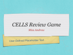 CELLS Review Game