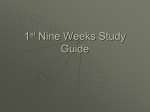 1st Nine Weeks Study Guide