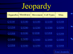 Cells Jeopardy