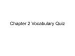 Chapter 2 Vocabulary Quiz