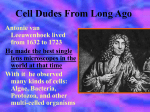 Cell Dudes From Long Ago - CCA Science