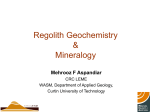 Regolith Geochemistry & Mineralogy