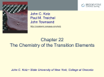 Transition Metal Chemistry - Site title
