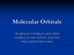 Molecular Orbitals