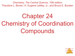 Coordination Compounds - Madison Public Schools