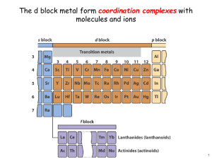 coordination complexes