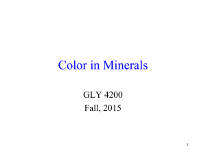 Color in Minerals