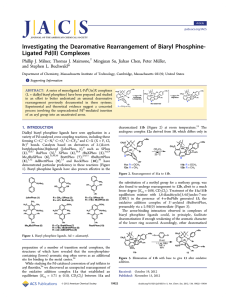 Investigating the Dearomative Rearrangement of Biaryl Phosphine- Ligated Pd(II) Complexes