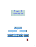 Chapter 5: Defects and Non- stoichiometry Perfect Crystal