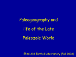 Late Paleozoic life & paleogeography