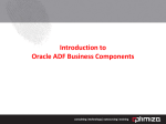 Introduction to Oracle ADF Business Components