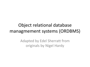 ORDBMS