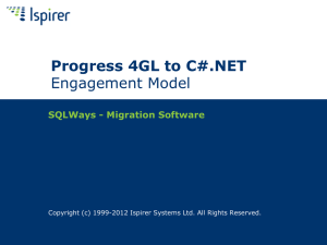 Progress 4GL to C#.NET
