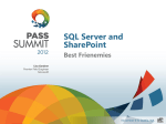 SQL Server and SharePoint Best Frienemies