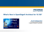 What`s New in OpenEdge Architect for 10.1B?